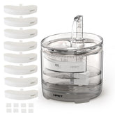 NPET WF050TP fountain front view highlights hydration-friendly design for pets.
