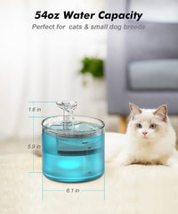 NPET WF100 transparent tank view enables easy water level monitoring.