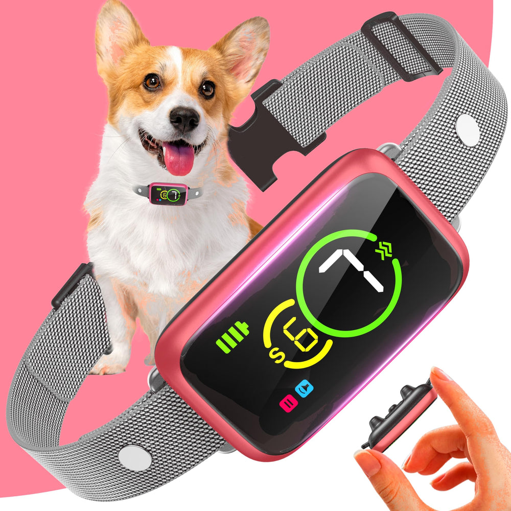 NQQHNN Smart Dog Bark Collar front view for gentle beep-and-vibration training