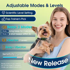 NQQHNN bark collar skin-friendly material on a small dog