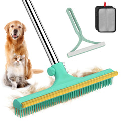 Nrefpun carpet rake 60-inch-handle extended reach for easy pet hair removal.