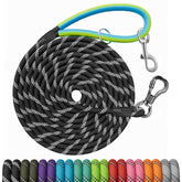 NTR long dog leash 50ft with 2 swivel hooks enables secure control during training and walks.