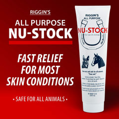 Nu-Stock Wound Cream applied on dog skin for gentle topical care
