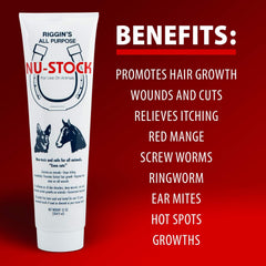 Nu-Stock Wound Cream on dog skin for soothing relief