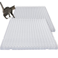 Nuanchu cat deterrent mat 12-pack box view protects sofas from climbing pets.