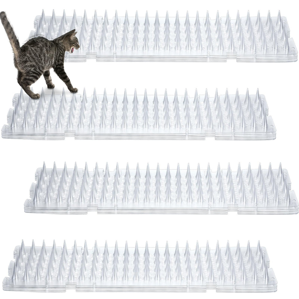 Nuanchu cat deterrent mat on sofa deters jumping and protects upholstery.