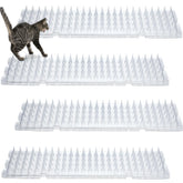 Nuanchu cat deterrent mat on sofa deters jumping and protects upholstery.