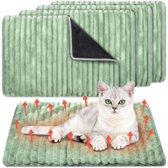 Nuanchu self-warming cat bed 18x24 pack for indoors keeps pets snug without electricity.