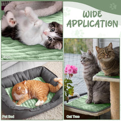 Nuanchu self-warming cat bed non-slip bottom helps pets settle securely on any surface.