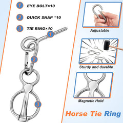 Nuenen snap connection assembly highlights quick, reliable tie ring links.