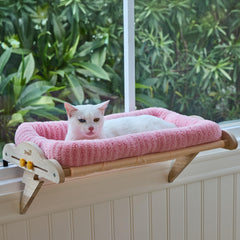 NIUZYRO cat window bed edge padding helps prevent slips during play.