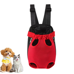 nulala dog carrier backpack front view for hands-free pet transport with clear visibility.