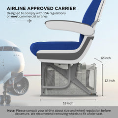 NULLA pet carrier breathable mesh interior supports steady airflow during transit.