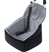 NUPIDA dog car seat extendable backrest offers secure, comfortable rides for small dogs.