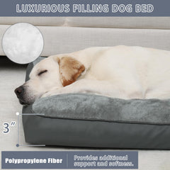 NUPIDA dog crate bed non-slip bottom on durable oxford fabric for secure placement