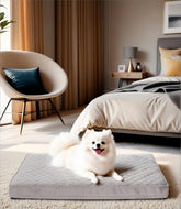 NUPIDA orthopedic dog bed with egg-crate foam offers small-dog support.