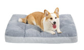 NUPIDA Washable Dog Bed plush surface closeup highlights buttery-soft comfort for lounging