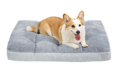 NUPIDA Washable Dog Bed plush surface closeup highlights buttery-soft comfort for lounging