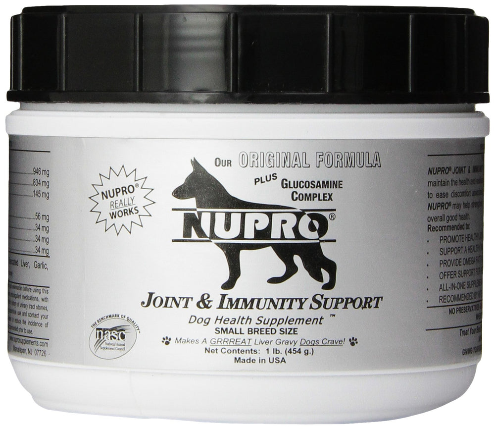 Nupro Joint Support powder scoop for easy daily dosing.