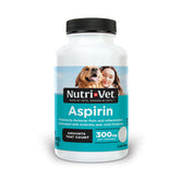 Nutri-Vet Aspirina para perros en frasco de tabletas, alivio temporal del dolor.