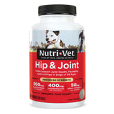 Nutri-Vet Hip & Joint chew bottle front for joint support and NASC quality
