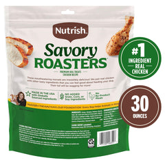 Nutrish Savory Roasters chicken dog treats holiday gift image for stocking stuffer appeal.