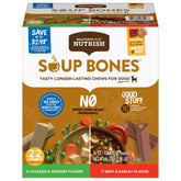 Nutrish Soup Bones long-lasting dog chews for extended chewing sessions
