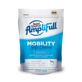 NutriSource AmpliFull Turkey Mobility Soft Chews pack-shot for daily joint support.