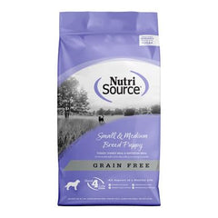 NutriSource puppy kibble with turkey provides tasty, digestible nutrition for growing small and medium breeds.