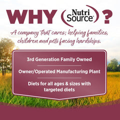 NutriSource Pure Vita packaging image emphasizing limited-ingredient diet with single protein.