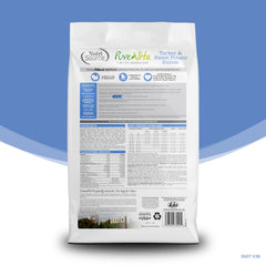 NutriSource Pure Vita turkey and sweet potato kibble close-up with high-protein look