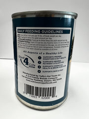 NutriSource Tuffy's chicken and rice in a serving bowl emphasizes digestible formula for adult dogs.