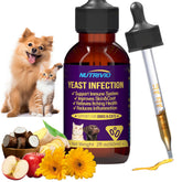 Nutrivio dog yeast infection drops bottle demonstrates gentle itch relief for pets