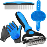 NVNAN 4in1 deshedding rake for undercoat removal and a cleaner coat.