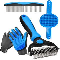 NVNAN 4in1 deshedding rake for undercoat removal and a cleaner coat.