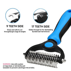 NVNAN fine-tooth comb detangles mats around the face and legs.