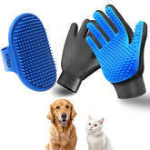 Guantes NVNAN de acicalamiento para mascotas; masaje cómodo y deslanchar pelo.