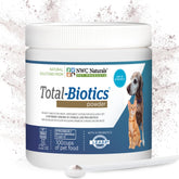 NWC Naturals Total-Biotics powder jar with 14 strains and high CFU per scoop for gut balance