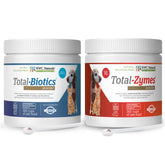 NWC Naturals Twin Pack bottle with Total-Zymes and Total-Biotics for dogs and cats.