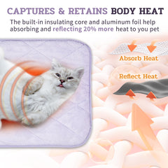 NWK Fluffy mat with leakproof lining protects floors from accidents.