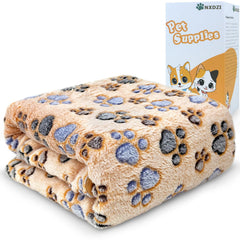 NXDZI dog blanket 60x50 on bed provides plush warmth for large dogs.
