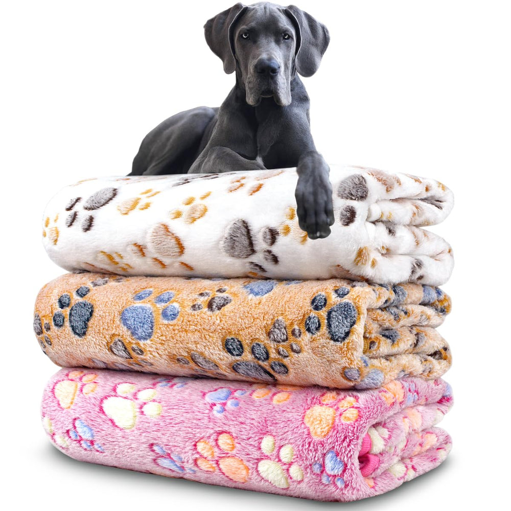 NXDZI dog blanket pack pink display for cozy naps and color variety