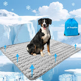 NXDZI dog cooling mat gray surface for indoor lounging and cooling