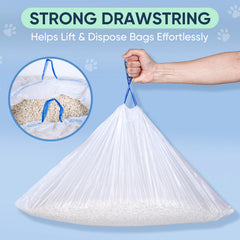 NXPPYY extra-large capacity bags hold 10–12 gallons for fewer bag changes