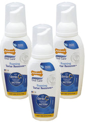 Nylabone Advanced Oral Care foaming tartar remover spray on dog teeth supports daily cleaning.