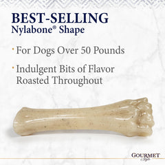 Nylabone Gourmet Style durable material long-lasting chew for busy chewers
