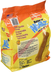Nylabone Natural Nubz edible dog chews close-up for satisfying chewing and natural flavor.