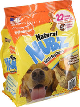 Nylabone Natural Nubz value pack 66ct for long-lasting chewing sessions.
