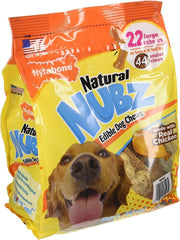 Nylabone Natural Nubz value pack 66ct for long-lasting chewing sessions.