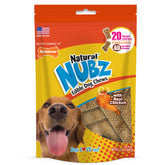 Nylabone Nubz natural dog chews packaging supports breath freshening and dental care